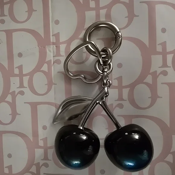 Ombre Cherry 🍒 Bag Charm/ Keychain New - Picture 2 of 6
